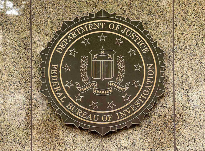 FBI seal on a marble wall