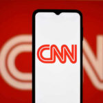 CNN logo on a phone screen