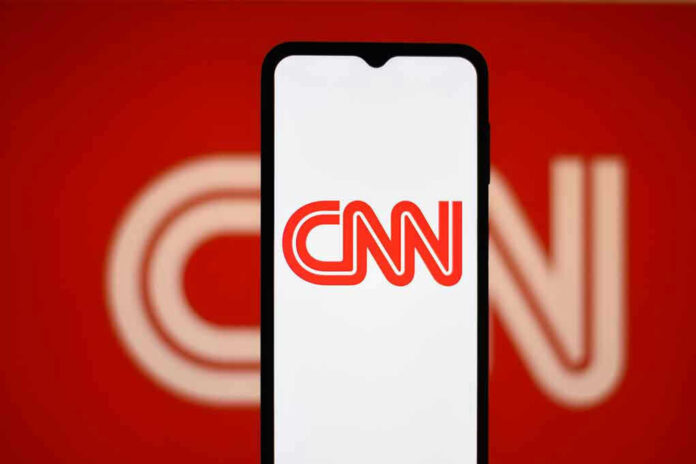 CNN logo on a phone screen