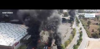 Mexico unrest: Video shows vehicles burning, fires in multiple
