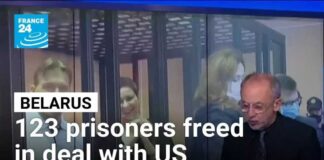 Belarus frees 123 prisoners in exchange for lifting of US