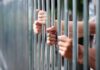 Early Prison Release Bombshell Hands gripping metal prison bars