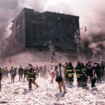 Miracle Under Rubble—Eight Days Buried Emergency responders and civilians amidst debris at a disaster site