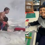 Father thanks California lifeguard who rescued son from near-drowning