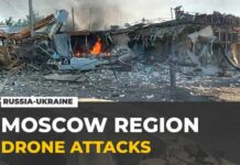 Drone Barrage Stalks Moscow Ukraine drone attacks deepen into Russia as Moscow region targeted