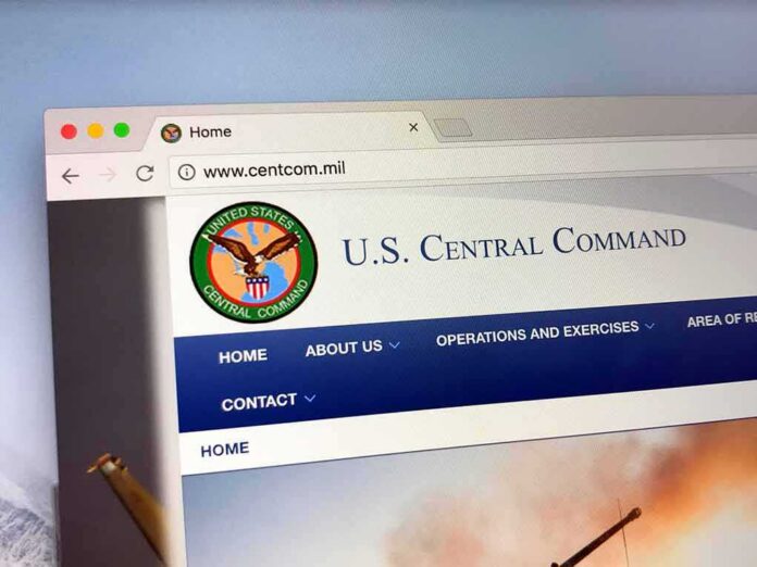 shutterstock_1113953930 U.S. Central Command website open in a browser tab
