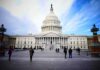 Obamacare Overcharge Bombshell United States Capitol building with visitors on the plaza